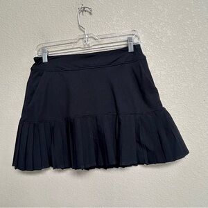 Topgolf Women’s Black Pleated Athletic Golf Tennis Skort Skirt Pockets Small
